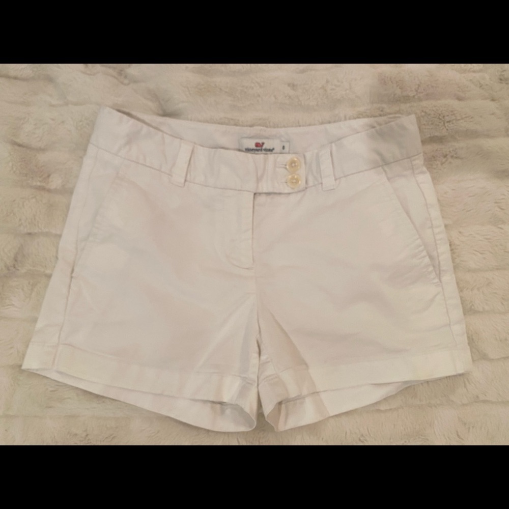 Womens Vineyard Vines White Chino Dress Shorts Size 0